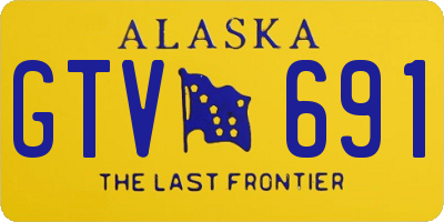 AK license plate GTV691