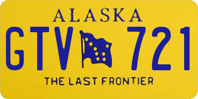 AK license plate GTV721