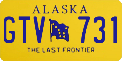AK license plate GTV731