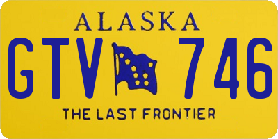 AK license plate GTV746