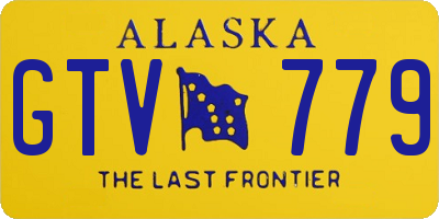 AK license plate GTV779