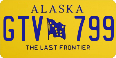 AK license plate GTV799