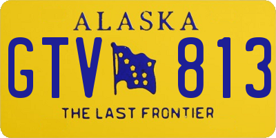 AK license plate GTV813