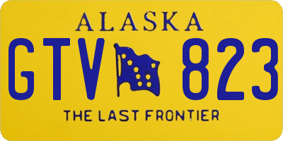 AK license plate GTV823
