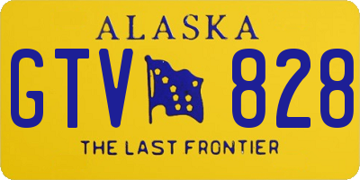 AK license plate GTV828
