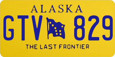 AK license plate GTV829