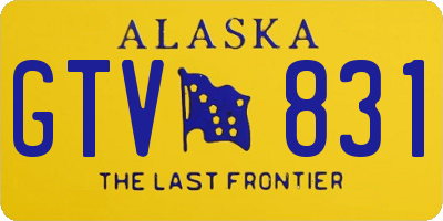 AK license plate GTV831