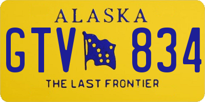 AK license plate GTV834