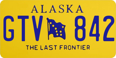 AK license plate GTV842
