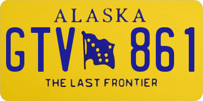 AK license plate GTV861