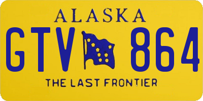 AK license plate GTV864