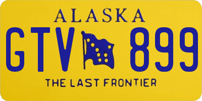 AK license plate GTV899