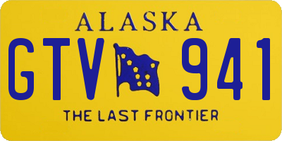 AK license plate GTV941