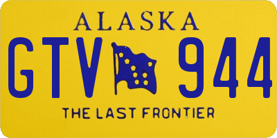 AK license plate GTV944