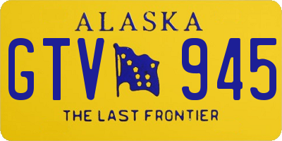 AK license plate GTV945