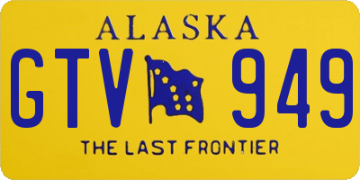 AK license plate GTV949