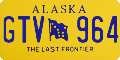 AK license plate GTV964
