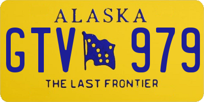 AK license plate GTV979