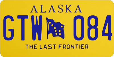 AK license plate GTW084