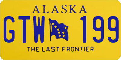 AK license plate GTW199