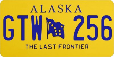 AK license plate GTW256