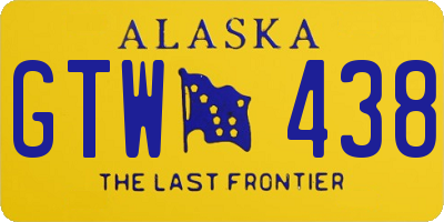 AK license plate GTW438