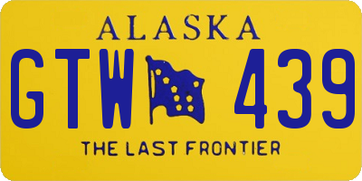 AK license plate GTW439