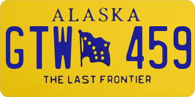 AK license plate GTW459