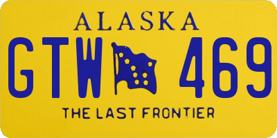 AK license plate GTW469