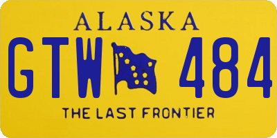 AK license plate GTW484