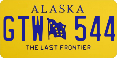 AK license plate GTW544