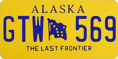 AK license plate GTW569