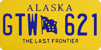 AK license plate GTW621