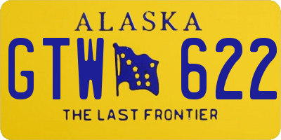 AK license plate GTW622