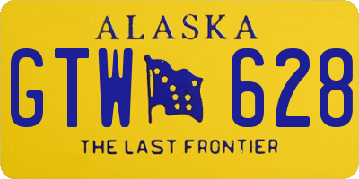 AK license plate GTW628