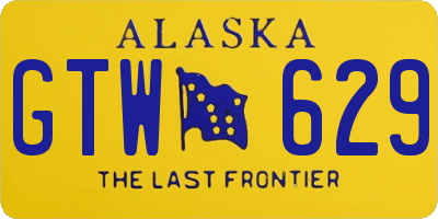 AK license plate GTW629