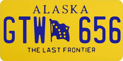 AK license plate GTW656