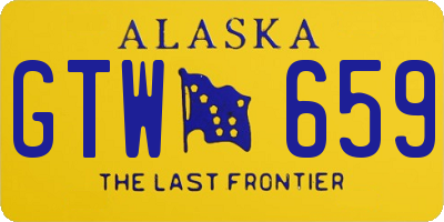 AK license plate GTW659