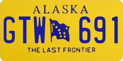 AK license plate GTW691