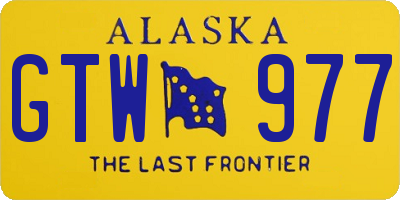 AK license plate GTW977