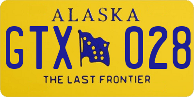 AK license plate GTX028