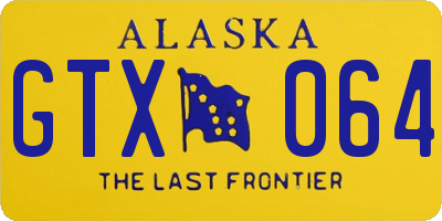 AK license plate GTX064