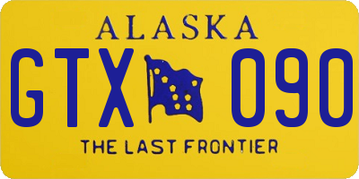 AK license plate GTX090