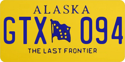 AK license plate GTX094