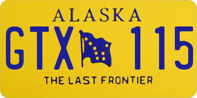 AK license plate GTX115