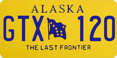 AK license plate GTX120