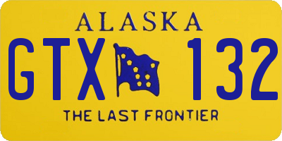 AK license plate GTX132