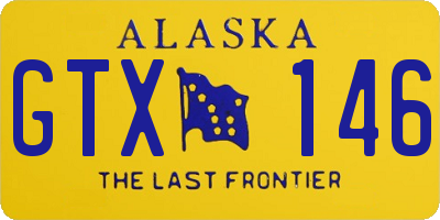 AK license plate GTX146