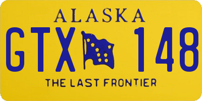 AK license plate GTX148