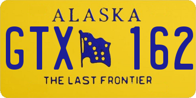 AK license plate GTX162